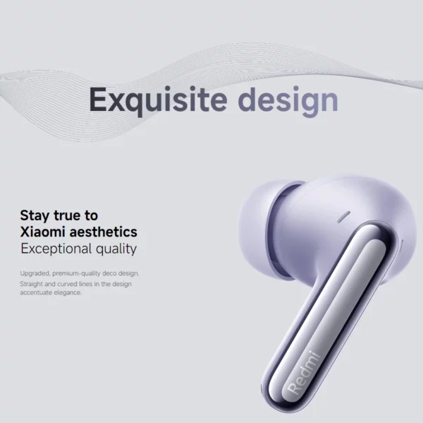 Xiaomi Redmi buds 6 pro écouteur suppression active du bruit audio dimensionnel intégré audio haute résolution casque sans fil 55dB – Image 21