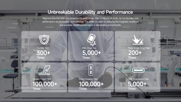 【Première mondiale】Ulefone Armor Pad 4 Ultra 5G Tablette robuste Imagerie thermique 11800mAh 10,36"2K 16GB + 256GB Android 14 Lumière LED – Image 51