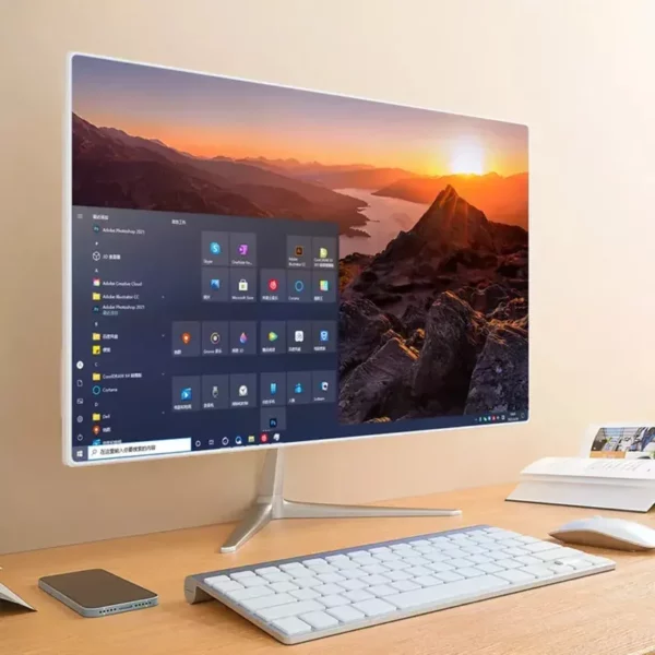 PC de jeu OEM 21 pouces tout dans un AIO Core I7 configuration complète tout dans un ordinateur de bureau avec batterie UPS – Image 5