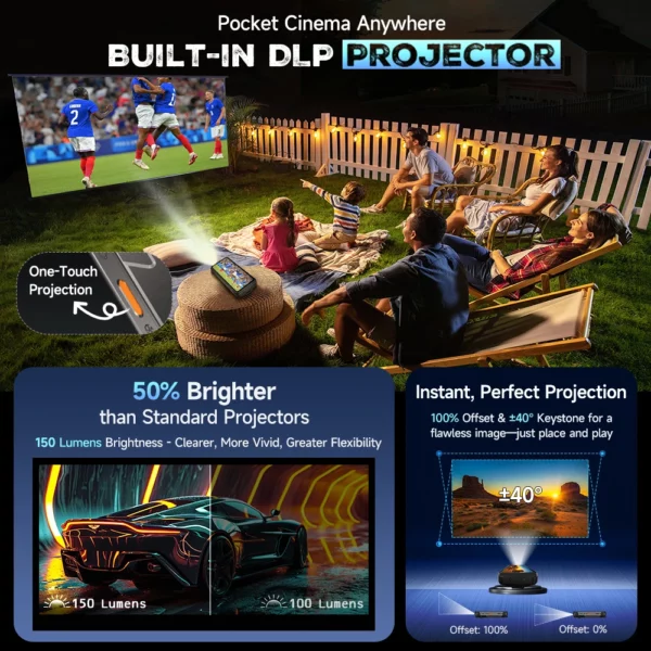 Ulefone Armor 34 Pro 5G AI 25500mAh téléphone robuste Smartphone Android 15 32GB + 512GB projecteur DLP intégré 6.95 "NFC téléphone portable – Image 2