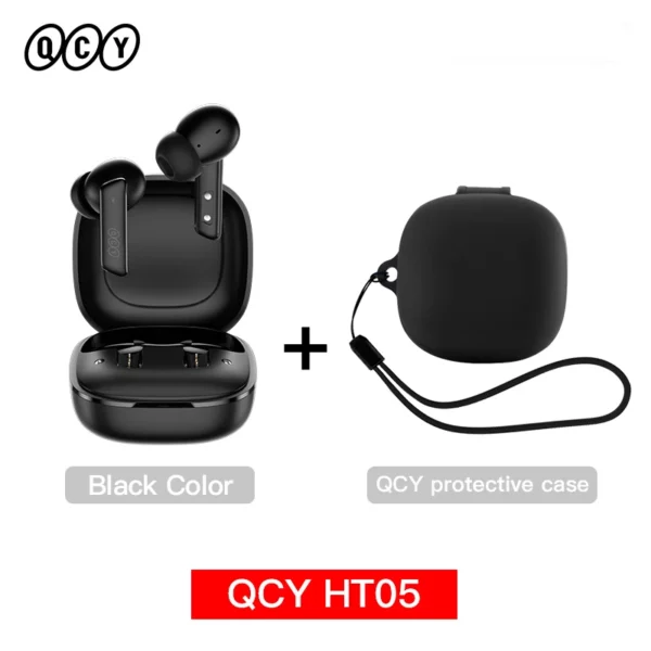 QCY HT05 ANC écouteur sans fil 40dB antibruit Bluetooth 5.2 casque 6 micro ENC HD appel TWS écouteurs Mode transparence – Image 25
