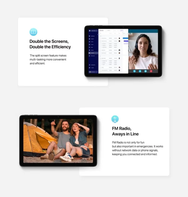 UMIDIGI G3 Tab Ultra MTK G99 Octa-Core 10.1 "HD 8 + 8GB 128GB 1TB TF Extension Android 13 8MP + 8MP 6000mAh batterie longue durée 18W – Image 22