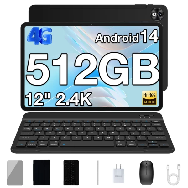 Doogee-Tablette T40 Pro, 12 ", IPS, 2.4K, 20 Go, 8 Go, 512 Go, Android 14, Helio G99, 6nm, 10800mAh, 18W Charge, 7.6mm, Ultra-mince, Première mondiale – Image 13