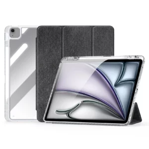 DUX DUCIS série Unid pour iPad Air 13 (2025) / (2024) / Pro 12.9 pouces (2022) / (2021) / (2020) / (2018) étui PU transparent pour tablette Cov