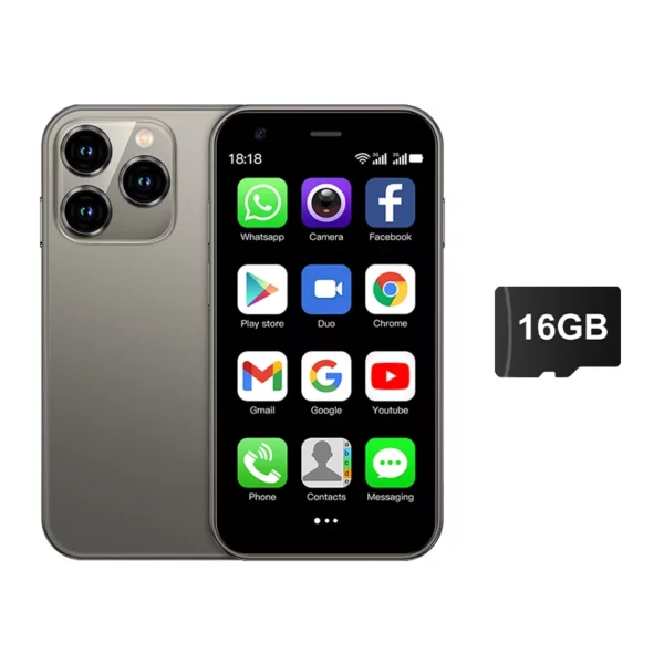 SERVO Mini Smartphone 3 "écran HD système Android 2GB RAM 16GB ROM Play Store 3G WCDMA cellulaire Super petits téléphones mobiles bon marché – Image 12