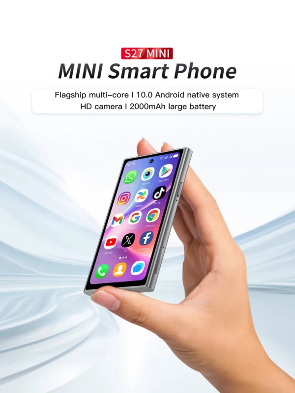 SERVO S27 Mini réseau 3G petit Smartphone 4.0 pouces affichage 2GB RAM 16GB ROM double SIM reconnaissance faciale Android petits téléphones intelligents – Image 11