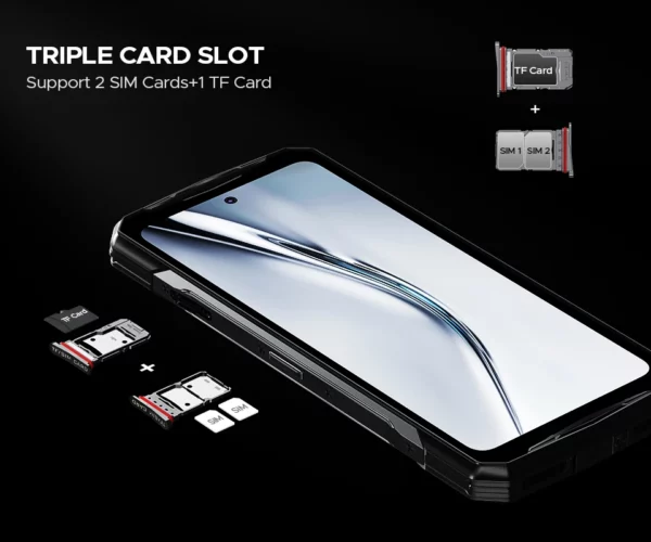 DOOGEE V40 Pro 5G téléphone robuste 6.78 "16GB + 512GB téléphones de jeu dimension 7300 200MP AI caméra 8680mAh Android 14 – Image 54
