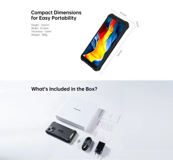 Oukitel NipRugged T606 Octa-Core NDavid Android 14 Smartphone, téléphone portable, téléphone portable, 6 pouces HD +, 4 Go de RAM, 64 Go, Dean, appareil photo 13MP, 6300mAh – Image 28