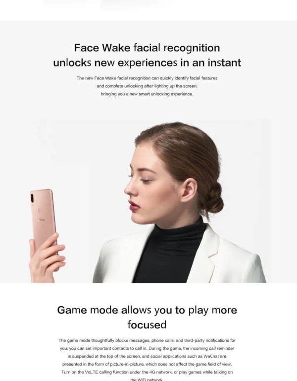VIVO Y85 Smartphone firmware mondial Android 4G débloqué 6.26 pouces 4GB 64GB caméra 13MP toutes les couleurs en bon état téléphone utilisé – Image 13