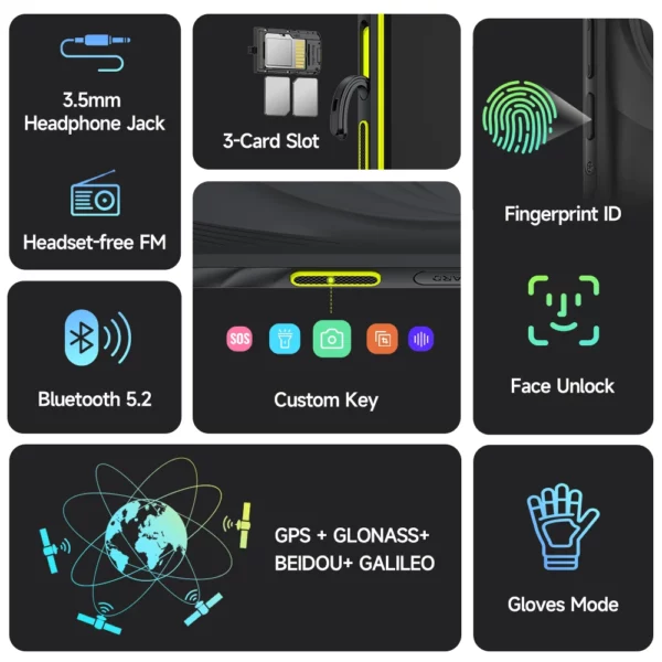 Ulefone Armor X31 4G téléphone robuste Android 14 Smartphone 6.56 "12GB RAM 128GB ROM 48MP NFC caméra de nuit IR Blaster version mondiale – Image 5