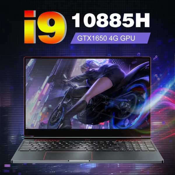 Ordinateur portable de jeu crelander 16,1 pouces Intel Core i9 10e génération NVIDIA Graphics GTX 1650 IPS écran 144hz ordinateur portable de jeu – Image 2