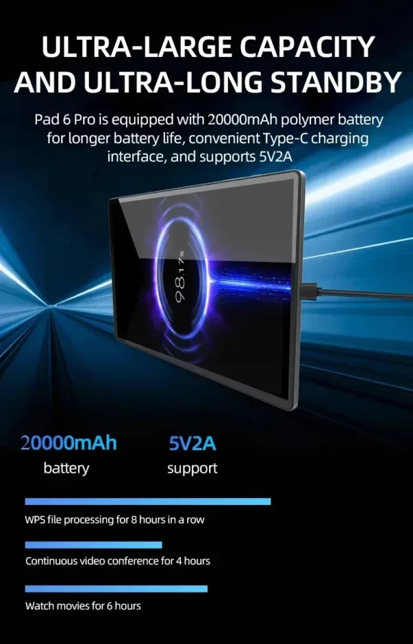 2025 nouveau Original MI Pad 7 Pro tablette 11 pouces Snapdrago 8gen2 HD 4K Android 14 22GB + 2T 20000mAh 5G double SIM WiFi GPS tablette PC – Image 23
