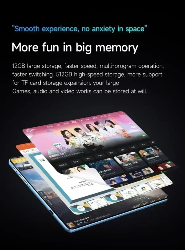 2025 Original iPad Air Pro tablette Android 14 Snapdragon 11 pouces HD 16GB + 1TB 20000mAh 5G double SIM Bluetooth WiFi GPS Tables – Image 19