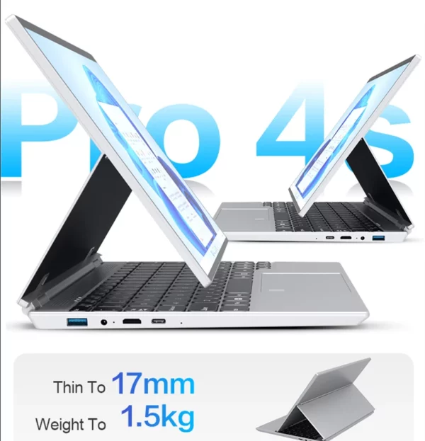 CRELANDER Ordinateur portable 2 en 1 avec écran tactile rotatif à 360 °, Windows 11, Intel N5105, 16 Go de RAM, 14 pouces – Image 4