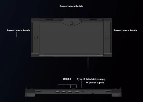 Adreamer ArieScreen13S 3 en 1 moniteurs écran d'extension 1920*1200 FHD Portable pour Mac Windows Linux 14-16 ordinateur Portable – Image 20