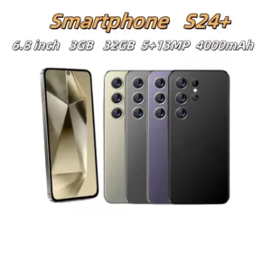 S24 +, Smartphone Android, 6.8 pouces, 3 Go de RAM 32 Go de ROM, caméra 5 + 13 MP, téléphones portables, Google Play Store, double SIM, téléphones portables