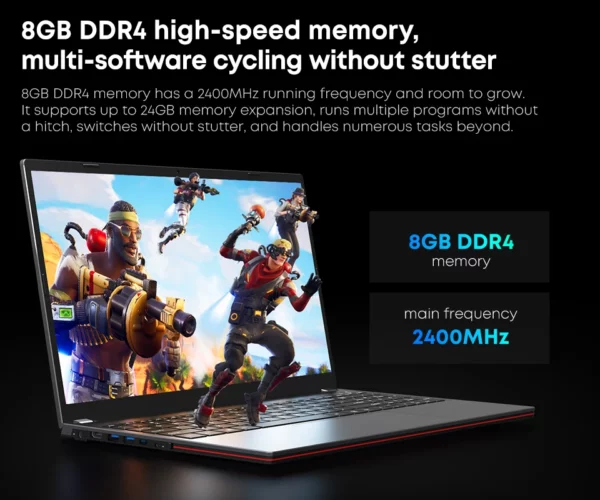 CHUWI-Ordinateur portable de jeu CorePleXPro, 16 Go de RAM, 512 Go SSD, écran IPS 15.6 pouces, Intel patiCores, i5-1235U Core ettes à 4.4 mesurz Notebook – Image 14