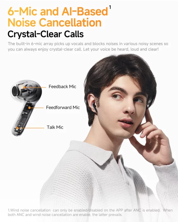QCY-Écouteurs sans fil AilyBuds Pro+ ANC, HT10, Hi-Res Audio, AC Sat, Bluetooth 5.3, 6 micros, AI, HD, appel, connexion multipoint – Image 39