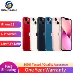 iPhone 13 d'origine 128GB/256GB ROM débloqué A15 puce IOS 5G Smartphone Face ID 6.1 "écran OLED iphone 13 téléphone portable