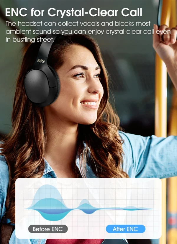 QCY H2 Pro casque sans fil Bluetooth 5.3 Mode basse écouteurs HIFI 3D casque stéréo sur l'oreille écouteurs de jeu – Image 18