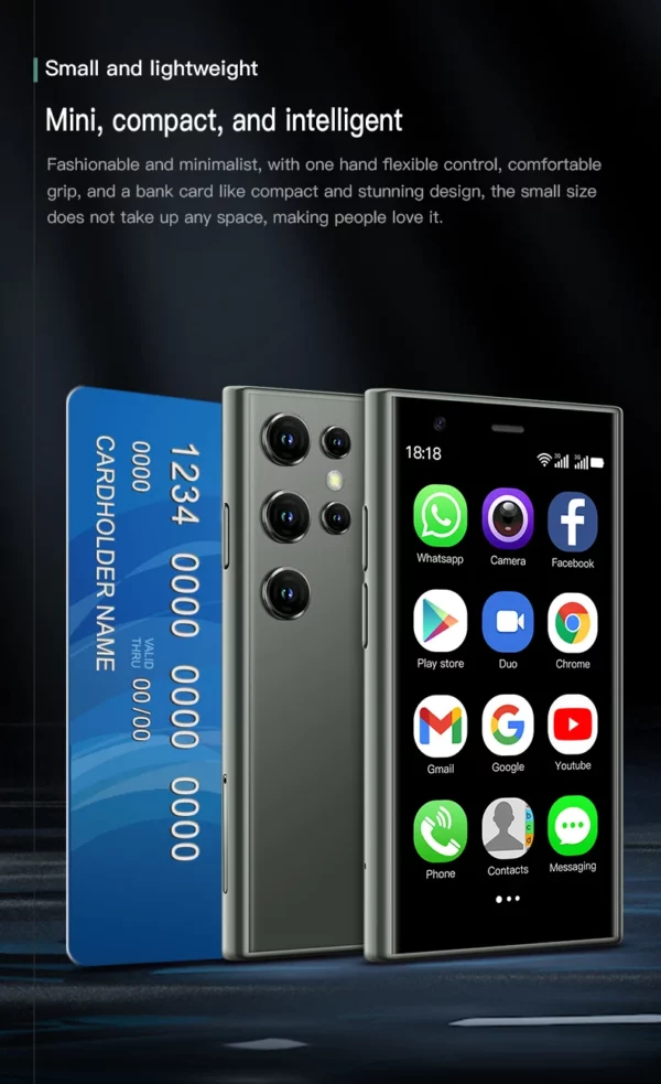 SOYES S23 Pro Smartphone 3.0 pouces Mini téléphone réseau 3G prend en charge WIFI Bluetooth 2GB + 16GB mémoire Smartphone Android – Image 17
