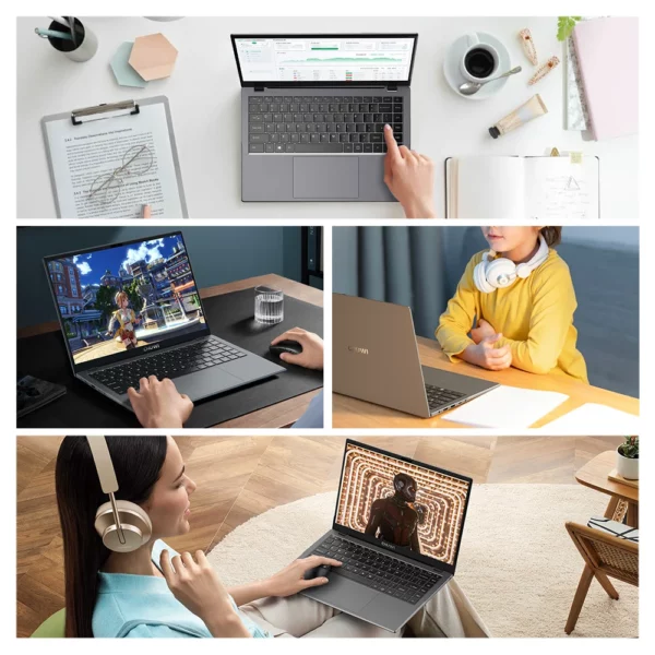 CHUWI GemiBook XPro 14 pouces UHD écran ordinateur portable 8GB RAM 256GB SSD Intel N150/N100 Windows 11 ordinateur avec ventilateur de refroidissement ordinateur portable – Image 6