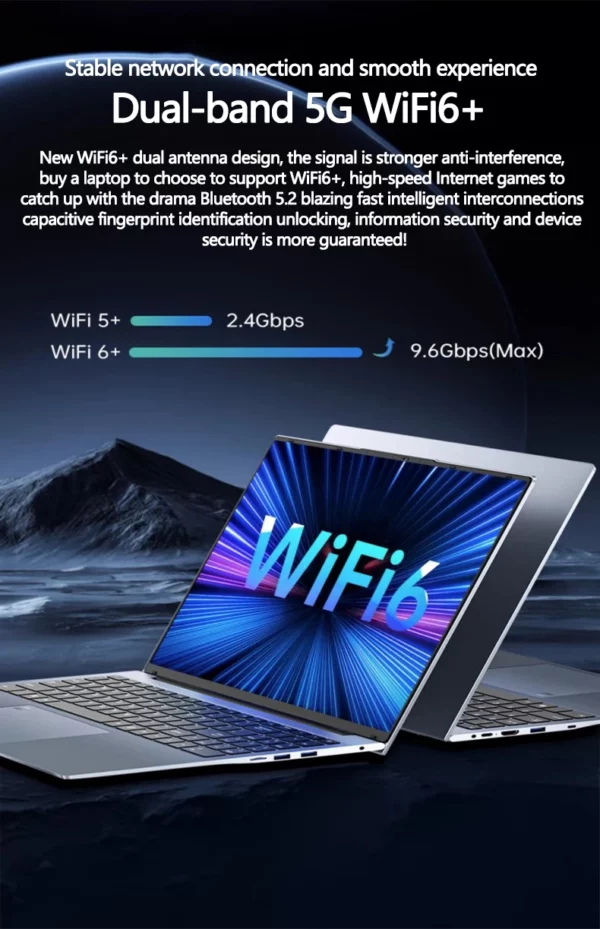 Ordinateur portable 16 pouces Intel Core I9-11900H 32 go DDR4 2 to SSD déverrouiller par empreinte digitale 8 cœurs 16 fils 4.9 GHz Wifi6 HD caméra ordinateur – Image 20