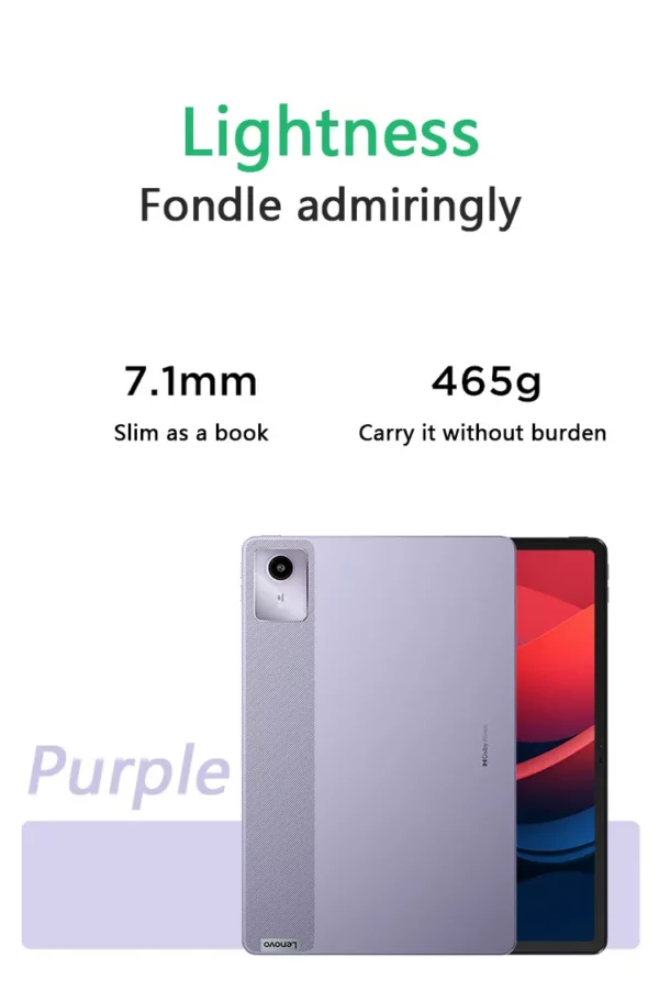 Lenovo-Tablette XiaoXin Pad 2024, 8 Go, 128 Go, Qualcomm Snapdragon 685, Octa Core, 11 ", WiFi, 8MP, Cam7040mAh, chargeur 20W, Global Dean – Image 13