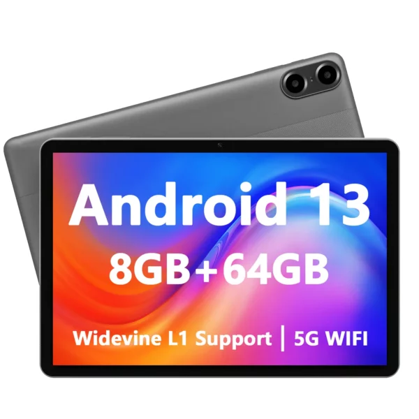 ITOM-Tablette Android 13 de 10 Pouces avec Wifi 6, 8(4 + 4) Go + 64 Go + 1 To, Haut-Parleurs et Appareil Photo, BTpig, Style Mécanique C – Image 9