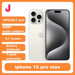 Apple – Smartphone Original débloqué 98%, nouveau iPhone 15 pro Max, 256 go/512 go, double ESIM, 8 go de RAM, écran OLED 6.7 pouces, puce A17pro, 5G, NFC
