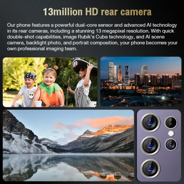 S24 +, Smartphone Android, 6.8 pouces, 3 Go de RAM 32 Go de ROM, caméra 5 + 13 MP, téléphones portables, Google Play Store, double SIM, téléphones portables – Image 4