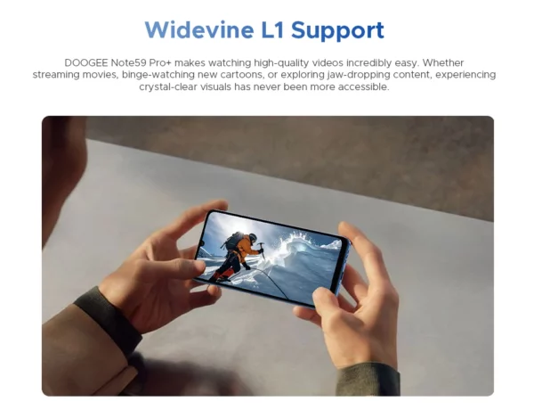 DOOGEE Note59 Pro + 5G Smartphone Android 15 Version mondiale 6250mAh batterie 6.75 ''120Hz affichage 12GB 512GB téléphone portable NFC – Image 38