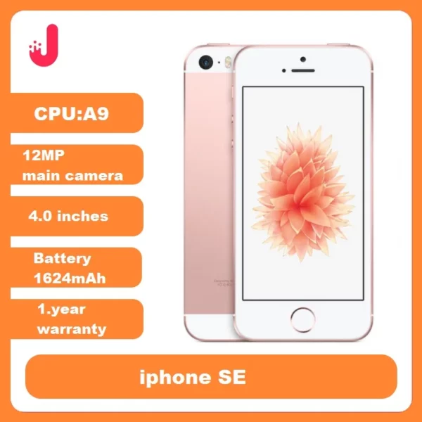 Original débloqué Apple iPhone SE téléphone portable 4G LTE 4.0 '2GB RAM 16/64GB ROM A9 double cœur Touch ID téléphone portable utilisé iphonese