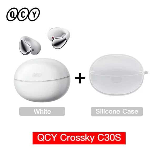 QCY Crossky C30S écouteurs sans fil à oreille ouverte haute résolution avec LDAC écouteurs à pince Bluetooth 6.0 Clip sur OWS casque de sport 40 heures – Image 17