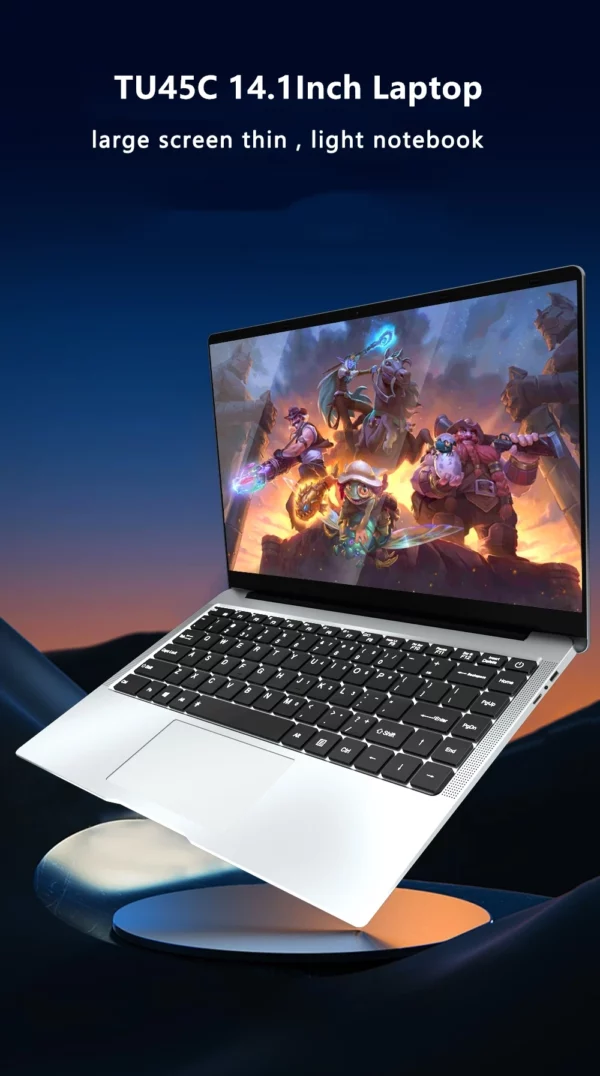 Ordinateur Portable Intel Celeron N4000 pour enfants, 14.1 pouces, avec SSD 128 go/256 go/512 go/1 to, Windows 11 Pro, double cœur, pour étudiants – Image 8