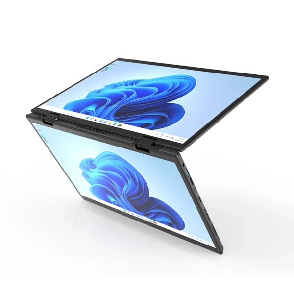 14 pouces + 14 pouces tactile double écran ordinateur portable Intel N100 processeur ordinateur portable de jeu DDR4 16GB 1TB SSD ordinateur portable – Image 5