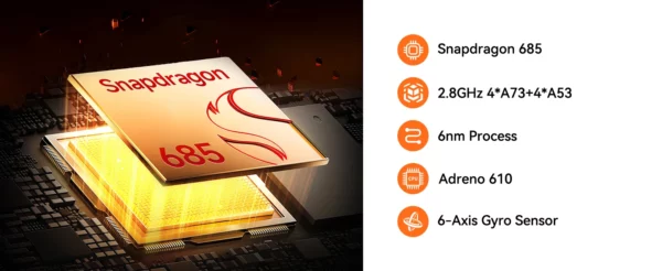 BNCF BPad Mini 8.4 pouces Snapdragon SMD685 tablette Android14 (8 + 8) GB RAM + 128 GB ROM 6050 mAh batterie 4G LTE Widevine L1 2K IPS onglet – Image 10