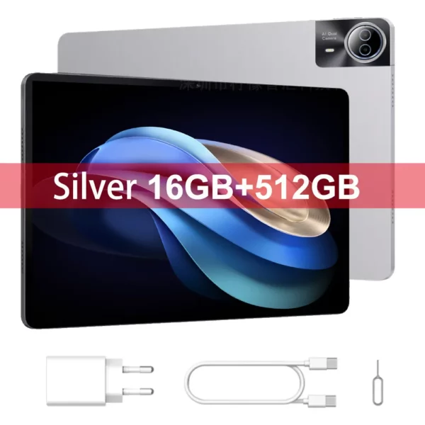 2025 nouveau 14 pouces grand écran Android 14 tablette PC 16gb + 512GB appel téléphonique 5G WIFI enfants Pad tablette pour classe éducative en ligne – Image 7