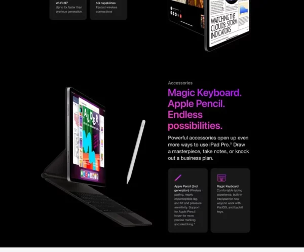 Tablette iPad Pro M2, puce 11 pouces, 8 cœurs, CPU/128 go/256 go/512 go/1T/2 to, SSD, identification faciale, originale, pour iPad Pro M2, WIFI + 5G, 2022 – Image 13