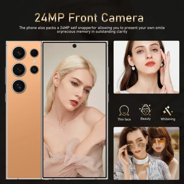 FUFFI S25 Pro Smartphone 5G téléphones portables système Android 12 écran 6.8 pouces 12GB + 512GB 24 + 48MP téléphone portable Google Play Store téléphone – Image 4
