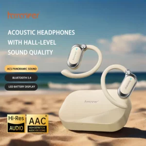 HAMANFER MX700 écouteurs sans fil Bluetooth 5.3 à oreille ouverte à clipser TWS casque Conduction d'air suppression du bruit ajustement léger