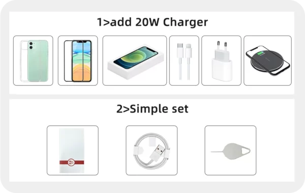Apple iPhone 12 Pro iPhone 12pro 6.1 "6G RAM 128GB/256GB ROM 100% puce bionique A14 originale débloquée Smartphone Face ID 12MP 5G – Image 11