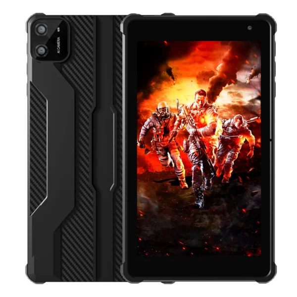 Tablette PRITOM Tablette Android 14 7", 8 Go de RAM (3 + 5 Go d'extension) 64 Go de ROM, processeur Octa-Core A523, WiFi 5G + WiFi6, double caméra, noir