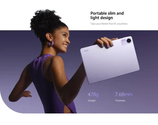 Xiaomi-Tablette Redmi Pad SE, Mi, Snapdragon, Version globale®Hautréusde façade 680 Dolby Atmos®Écran de 11 Pouces, 90Hz, 8000mAh – Image 19