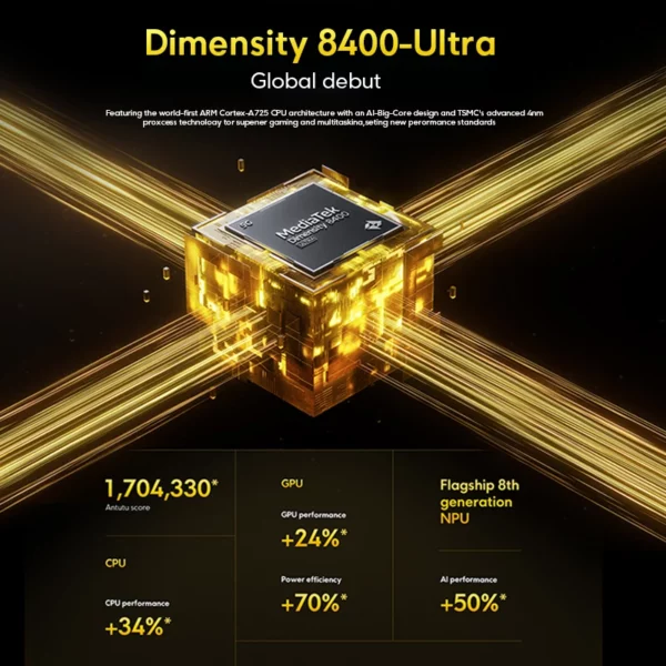 Xiaomi-Smartphone POCO X7 Pro, Version Globale, Dimrespondante 8400-Ultra, 6000mAh, 90W HyperCharge, Écran AMOLED 6.67 Pouces, NDavid, HyperOS 2 – Image 6