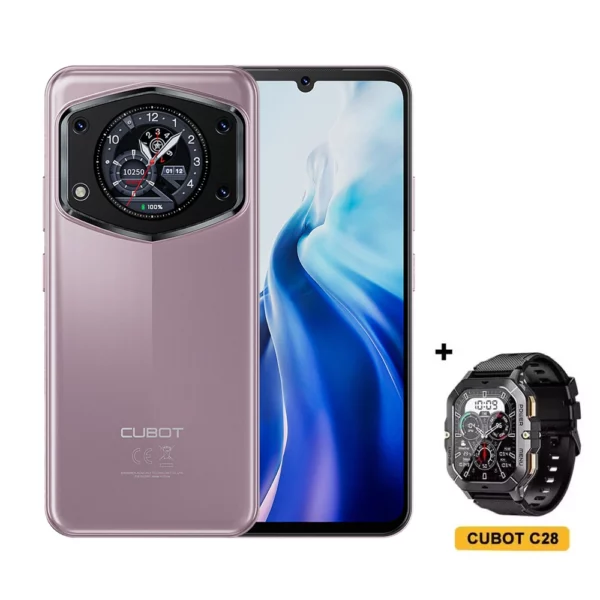 Cubot A30 Smartphone , Android 14, 4G, 16 Go, 6 Go + 10 Go de RAM, 128 Go de RAM, Dean 90Hz, écran 6.745 ", 5100mAh, caméra arrière 48MP, Face ID – Image 8