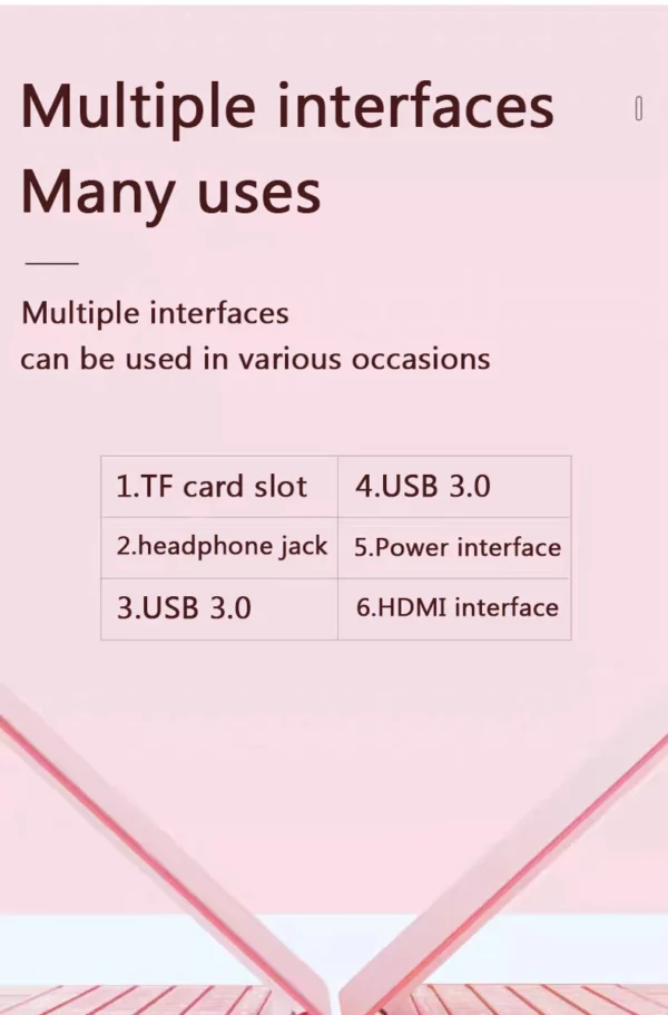 Ordinateur portable rose Windows 11 10 Pro, ordinateur portable Intel bon marché, D4, 12 Go de RAM, 15.6 Go, 1920 Go, 1080 Go, 1 To SSD, port HDMI, 128 pouces, 256x512 – Image 20