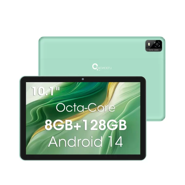 Tablette Android 14 CWOWDEFU, 10,1 pouces, Octa-core 8 Go de RAM 128 Go de ROM, 6000 mAh, Type-C, certifiée Google, Wifi6, caméras 5MP + 8MP, tablette PC – Image 8