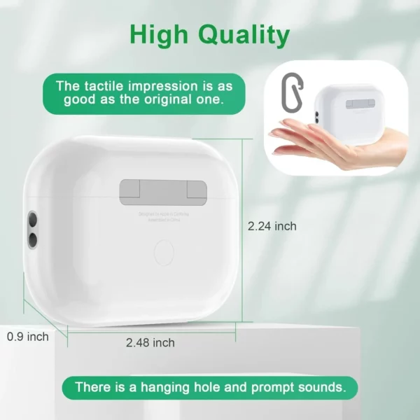 Étui de chargement sans fil pour écouteurs Bluetooth, pour AirPods Pro 1 2 3, boîtier de chargeur, compartiment de chargement de remplacement pour AirPods 3 et 4bin – Image 4