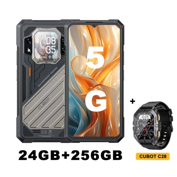 [Première mondiale] CUBOT KINGKONG X PRO, Smartphone 5G, Dimensity 8200, 4 nm, 3,1 GHz, 144 Hz Écran 6,72", Batterie 10200mAh, 24 Go de RAM (12 + 12 Go étendus), 256 Go de ROM, Appareil photo 100 MP, telephone portable – Image 9